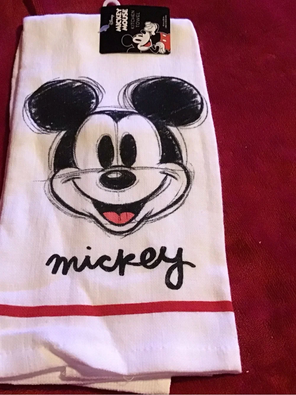 Mickey kitchen set. One towel one oven mitt. Brand new.